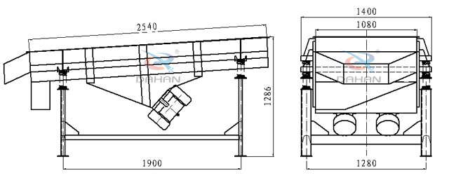 大型直線(xiàn)振動(dòng)篩外形圖
